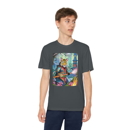 Cyberpunk Leopard Youth Competitor Tee
