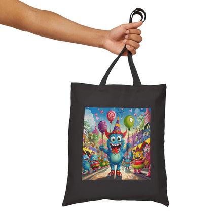 Monster Parade Madness Cotton Canvas Tote Bag