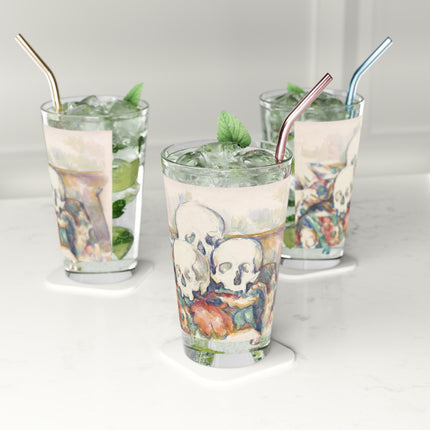 The Three Skulls by Paul Cézanne Glass, 16oz