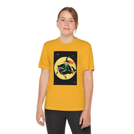 A Witch’s Moonlit Flight Youth Competitor Tee