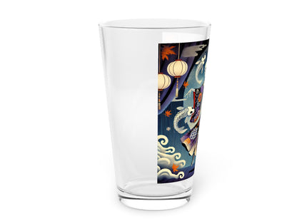 Skeleton Kabuki Performer Glass, 16oz