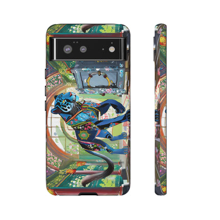 Cyber Panther's Hunt Phone Cases