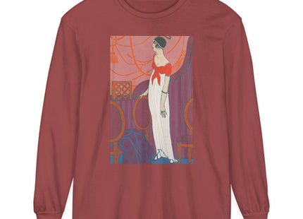 L’Entracte by Georges Lepape Garment-dyed Long Sleeve T-Shirt