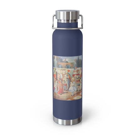 Off with her head! Off with— by Sir John Tenniel Copper Vacuum Insulated Bottle, 22oz