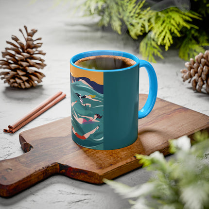 Summer Splash Colorful Mugs – Retro Beach Joy & Carefree Summer Vibes