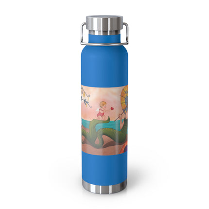 Mermaid with Parasol and Cupid by George Barbier Copper Vacuum Insulated Bottle, 22oz