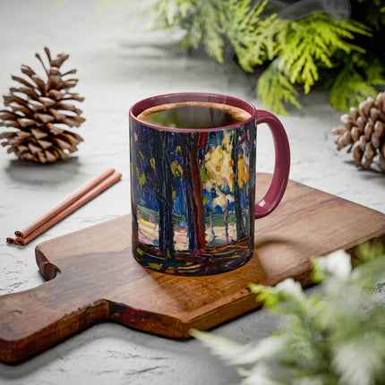 In the Park of St. Cloud by Wassily Kandinsky Colorful Mugs (11oz, 15oz)