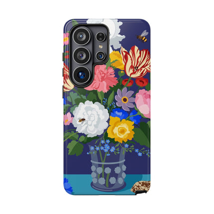 Midnight Floral Bouquet Phone Case – Vibrant Blooms & Enchanted Garden