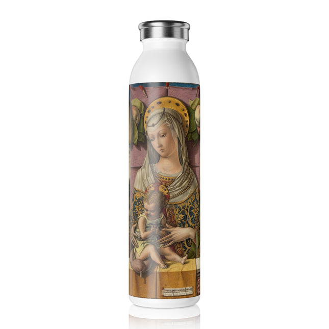 Madonna and Child by Carlo Crivelli Slim Water Bottle