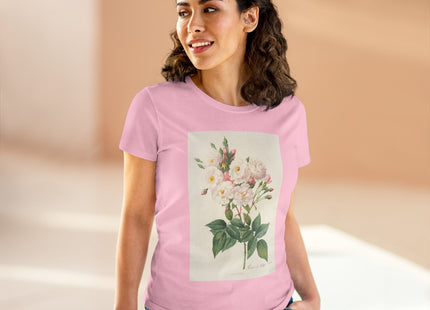 Rosa Noisettiana by Pierre Joseph Redouté Women's Midweight Cotton Tee