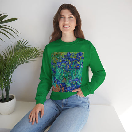 Irises by Vincent Van Gogh Heavy Blend™ Crewneck Sweatshirt