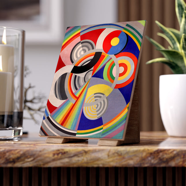 Rythme No. 1 by Robert Delaunay Ceramic Tile