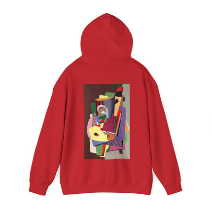 The Piano Lesson by Georges Valmier Heavy Blend™ Hooded Sweatshirt
