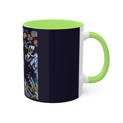 Rank Badge with Mandarin Duck Colorful Mugs, 11oz