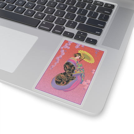 Enchanting Geisha Kiss-Cut Stickers (4 Sizes)