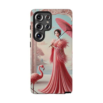 Petals, Porcelain, and Flamingos Phone Cases