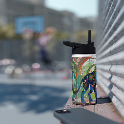 Cyber Panther's Hunt Stainless Steel Water Bottle