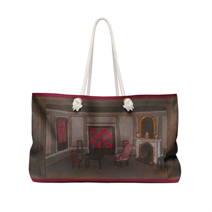 Alice's Living Room False Proscenium Scene Design for Alice in Wonderland by William Penhallow Henderson Weekender Bag
