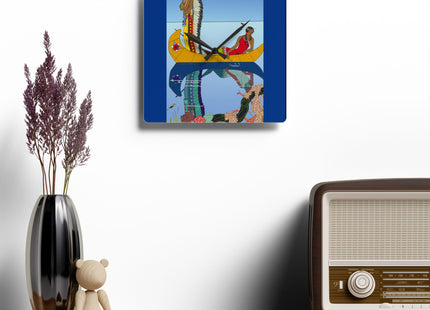 Le long du Missouri by George Barbier Acrylic Wall Clock