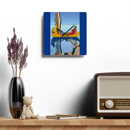 Le long du Missouri by George Barbier Acrylic Wall Clock