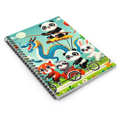 The Rolling Along Together Spiral Notebook – Ruled Line
