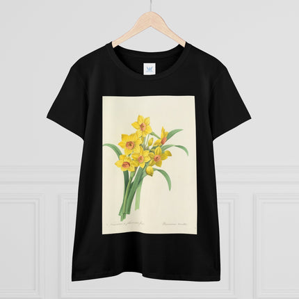 Choix des plus belles fleurs, Plate 052 by Pierre Joseph Redouté  Women's Midweight Cotton Tee