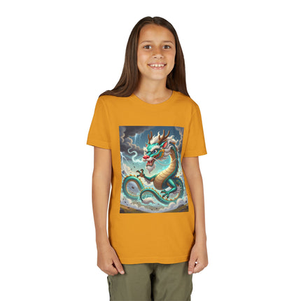 Tibetan Dragon in Battle Youth Short Sleeve Tee