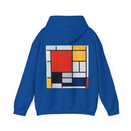 Composition with Red, Yellow, Blue, and Black by Piet Mondrian Heavy Blend™ Hooded Sweatshirt