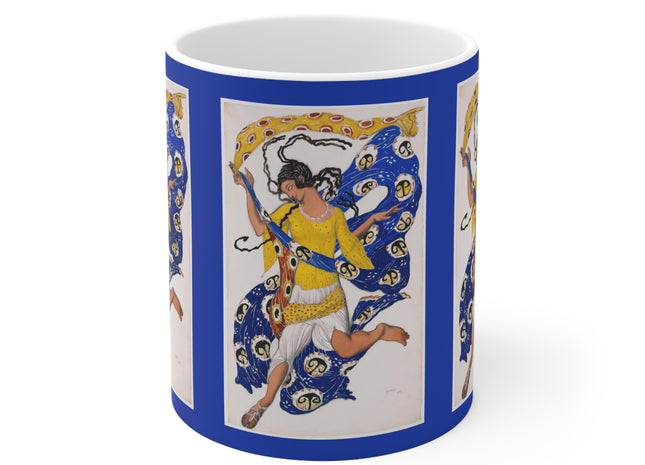 The Butterfly (Costume Design for Anna Pavlova) by Leon Bakst Ceramic Mug 11oz