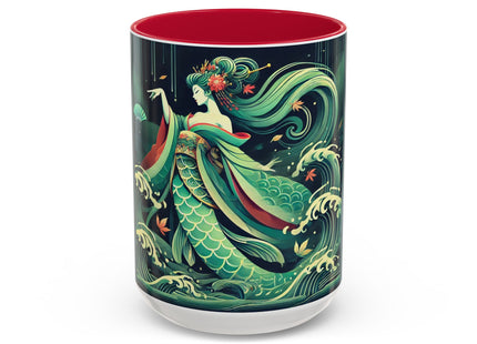 Mermaid Queen Rising from the Deep Colorful Mugs (11oz, 15oz)