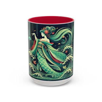 Mermaid Queen Rising from the Deep Colorful Mugs (11oz, 15oz)
