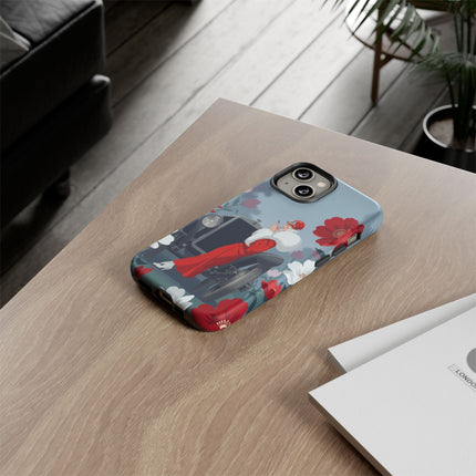 🚗🌺 The Lady Of The Grand Touring Car Phone Case – Art Deco Motoring Elegance
