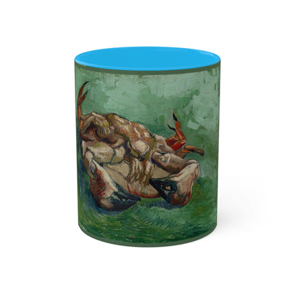 Crab on its Back by Vincent Van Gogh Colorful Mugs, 11oz