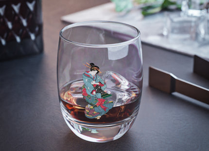 Beauties in a Spring Storm by Keisai Eisen Whiskey Glass