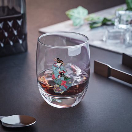 Beauties in a Spring Storm by Keisai Eisen Whiskey Glass