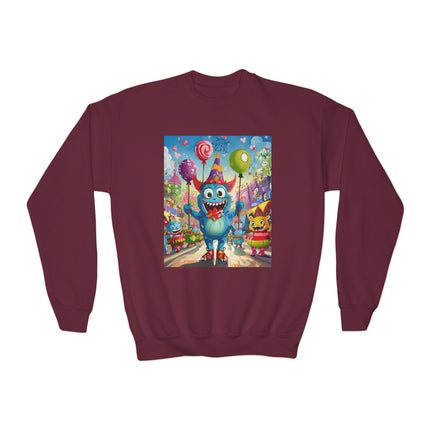 Monster Parade Madness Youth Crewneck Sweatshirt
