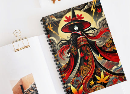 Kabuki Witch Spiral Notebook - Ruled Line