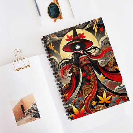 Kabuki Witch Spiral Notebook - Ruled Line
