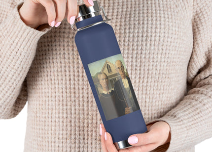 American Gothic by Grant Wood Copper Vacuum Insulated Bottle, 22oz
