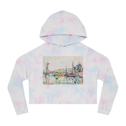 Concarneau by Paul Signac Women’s Cropped Hooded Sweatshirt