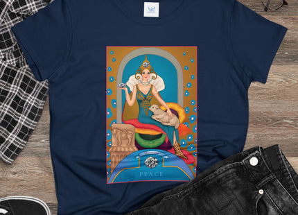 April & Diamond (from the Gem Series) by Sofia Chiostri Women's Midweight Cotton Tee