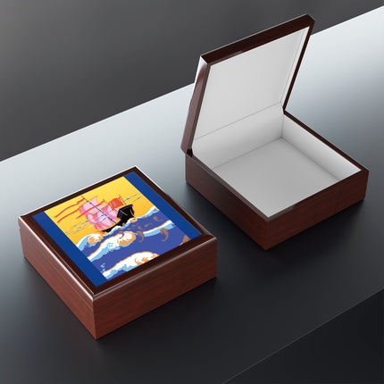 Golden Seas and Whimsical Dreams Jewelry Box