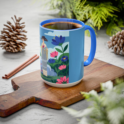 Garden Of New Beginnings Colorful Mugs – Art Deco Floral Elegance
