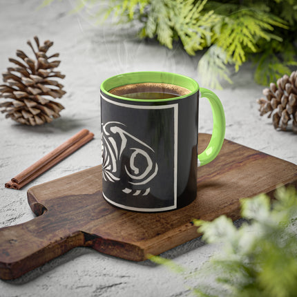 December (Cat Lying) by Anna Julia de Graag Colorful Mugs, 11oz