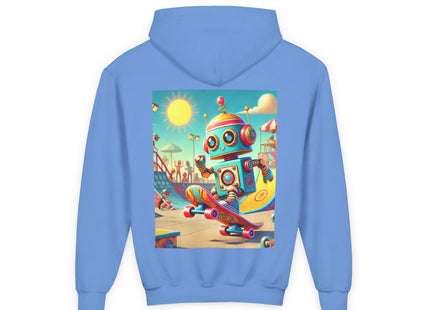 Skate Park Robot Youth Heavy Blend Hooded Sweatshirt