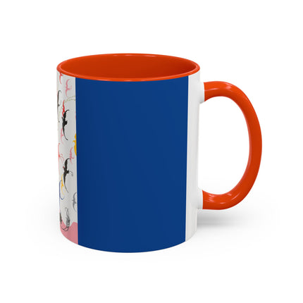 Flight of the Songbirds Colorful Mugs – Theatrical Whimsy & Colorful Harmony