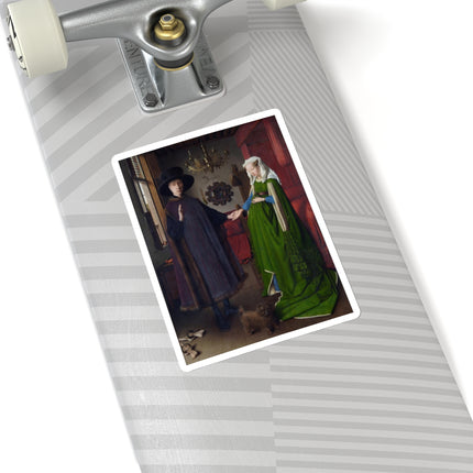 Arnolfini Portrait by Jan Van Eyck Kiss-Cut Stickers (4 Sizes)
