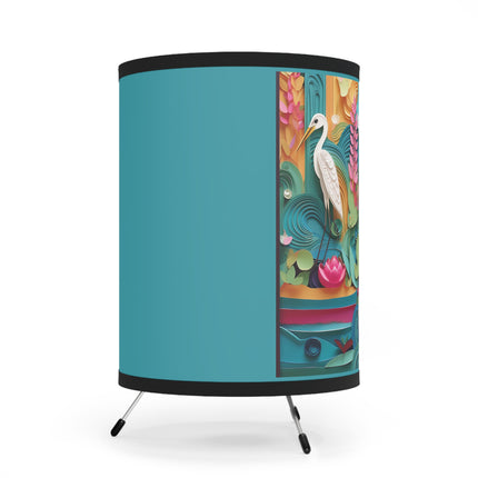 Elegant Egret Oasis Tripod Lamp
