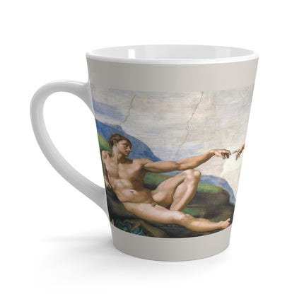The Creation of Adam by Michelangelo Buonarroti Latte Mug