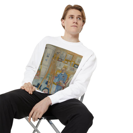 The Skeleton Painter by James Ensor Garment-Dyed Sweatshirt